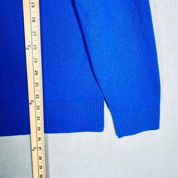 Everlane Cashmere Sweater Womens XL Blue Knit Pullover Quiet Luxury Preppy - Picture 10 of 12